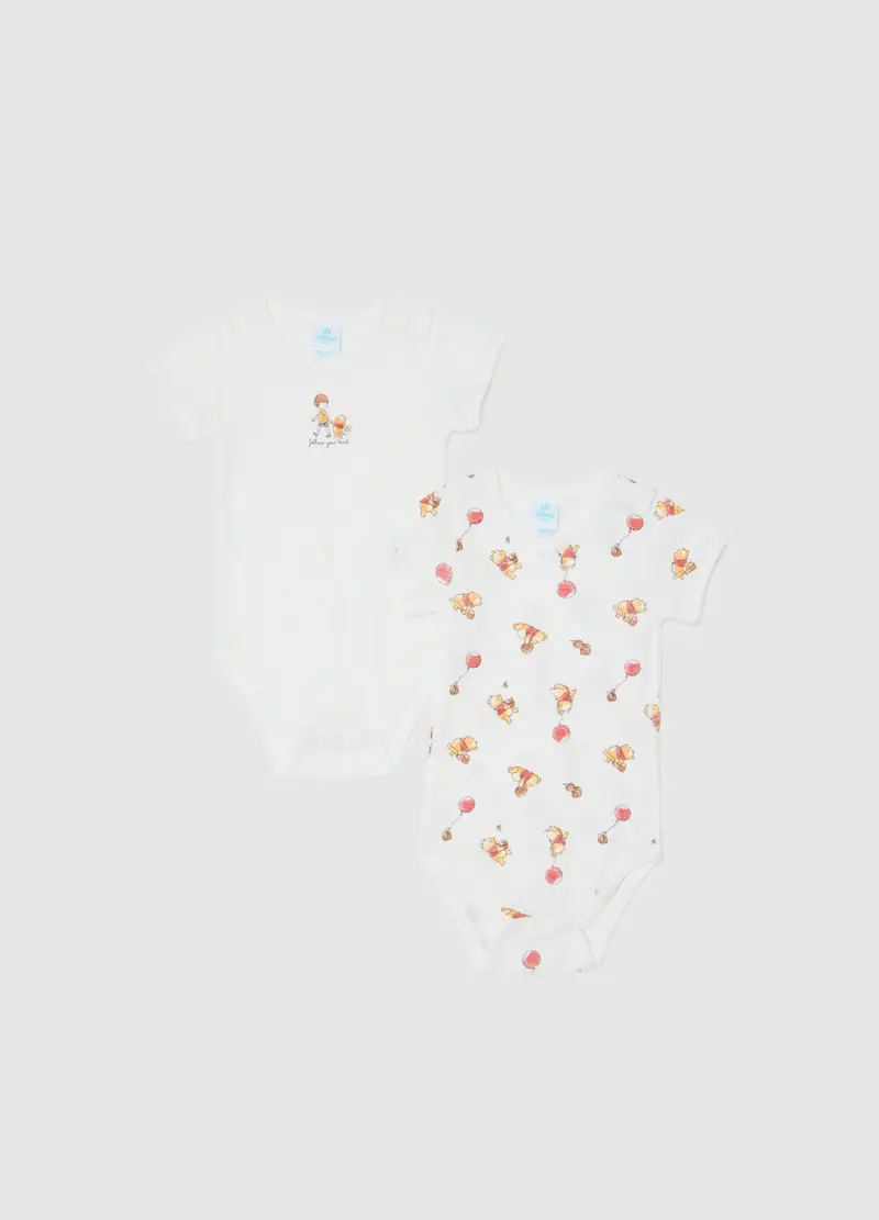 OVS, Set Bipack Body Da Neonato In Puro Cotone Bianco, Unisex, Bianco, Taglia: 1-3