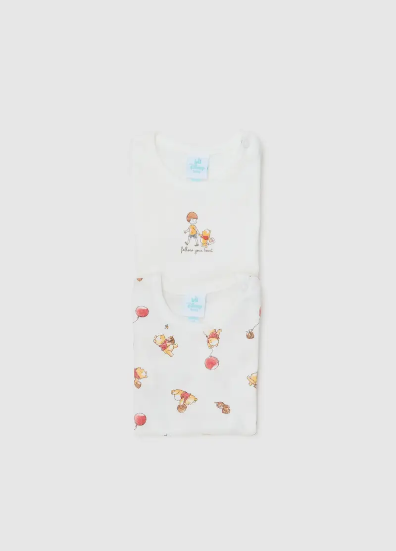 OVS, Set Bipack Body Da Neonato In Puro Cotone Bianco, Unisex, Bianco, Taglia: 1-3 miniatura 2