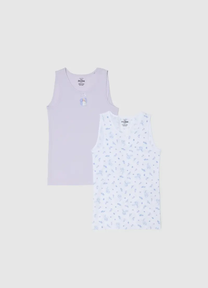 OVS, Set Bipack Canotte Da Bambina In Puro Cotone Multicolor Regular Fit, Multicolor, Taglia: 3-4