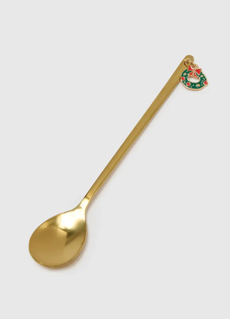 Set Bipack Cucchiaini Natalizi In Acciaio, Donna, Multicolor miniatura 2