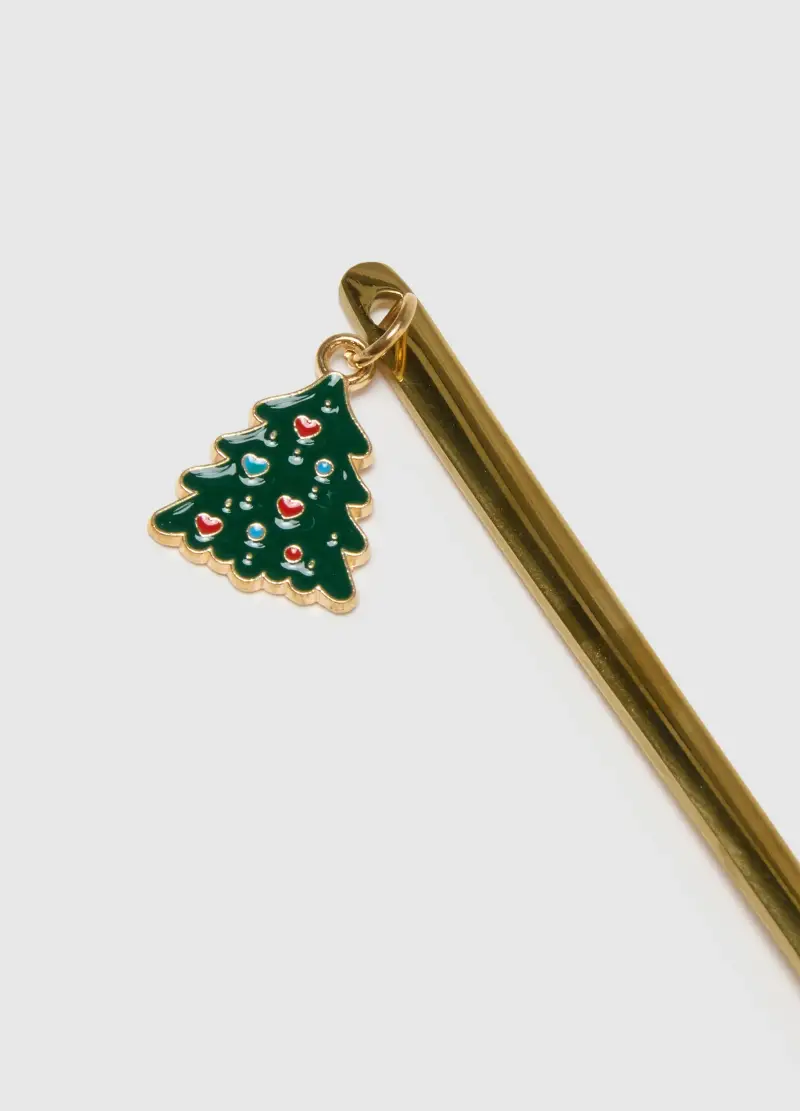 Set Bipack Cucchiaini Natalizi In Acciaio, Donna, Multicolor miniatura 3