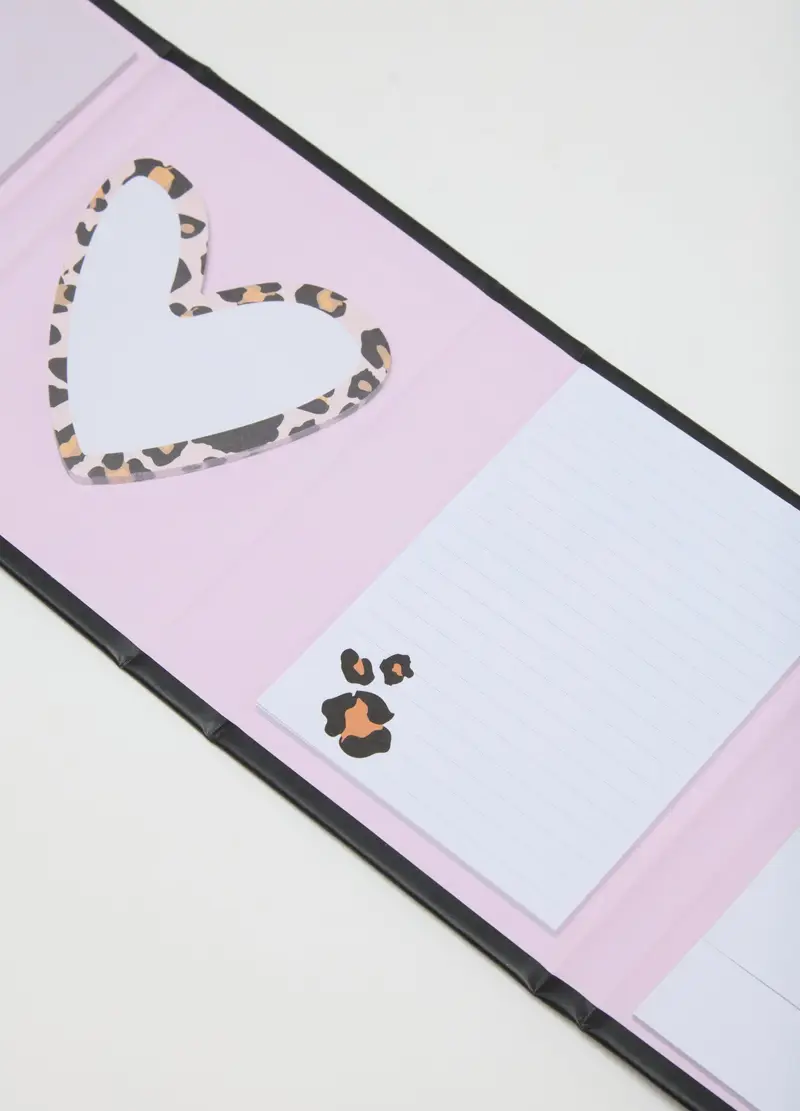 OVS, Set Di Cartoleria In Carta Nera, Donna, Nero, Taglia: ONE SIZE miniatura 2