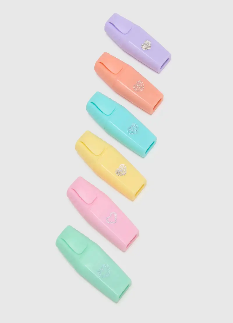 , Set Mini Evidenziatori Multicolor, Donna, Multicolor miniatura 2