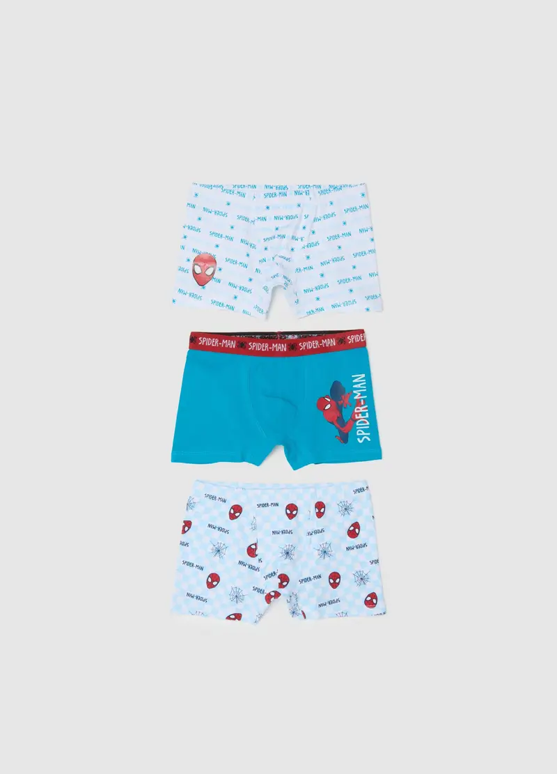 OVS, Set Tripack Boxer Da Bambino In Cotone Elasticizzato Multicolor, Multicolor, Taglia: 3-4
