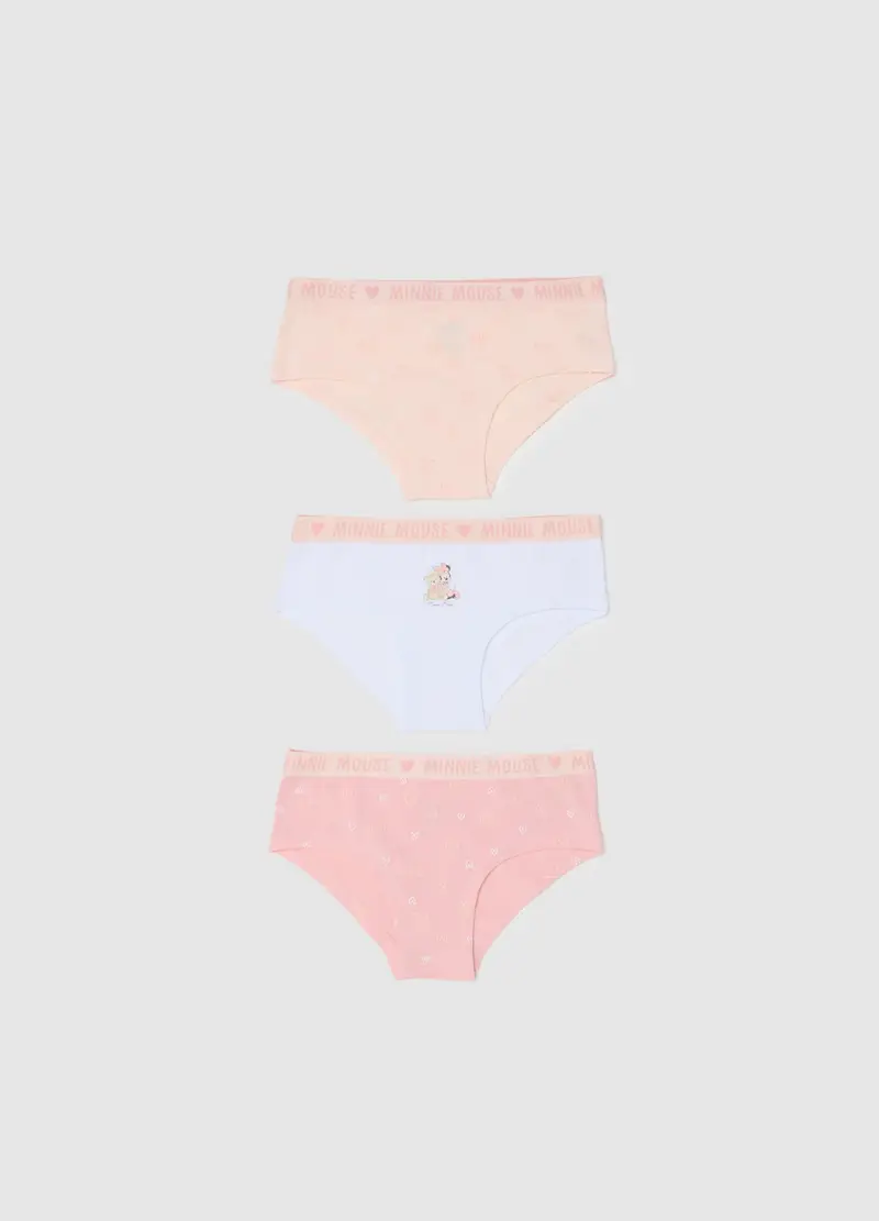 OVS, Set Tripack Mutandine Da Bambina In Cotone Elasticizzato Multicolor, Multicolor, Taglia: 3-4