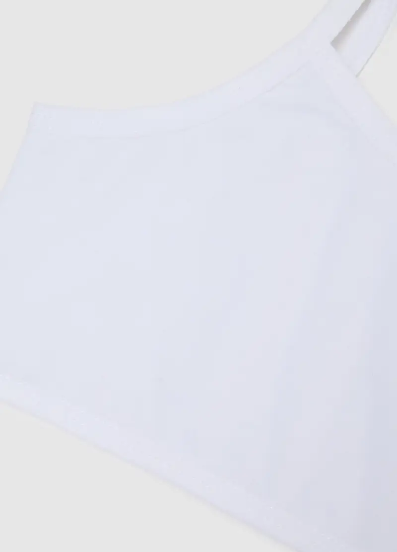 OVS, Set Tripack Reggiseni Da Ragazza In Cotone Bianco Elasticizzato, Bambina, Bianco, Taglia: 10-11 miniatura 2