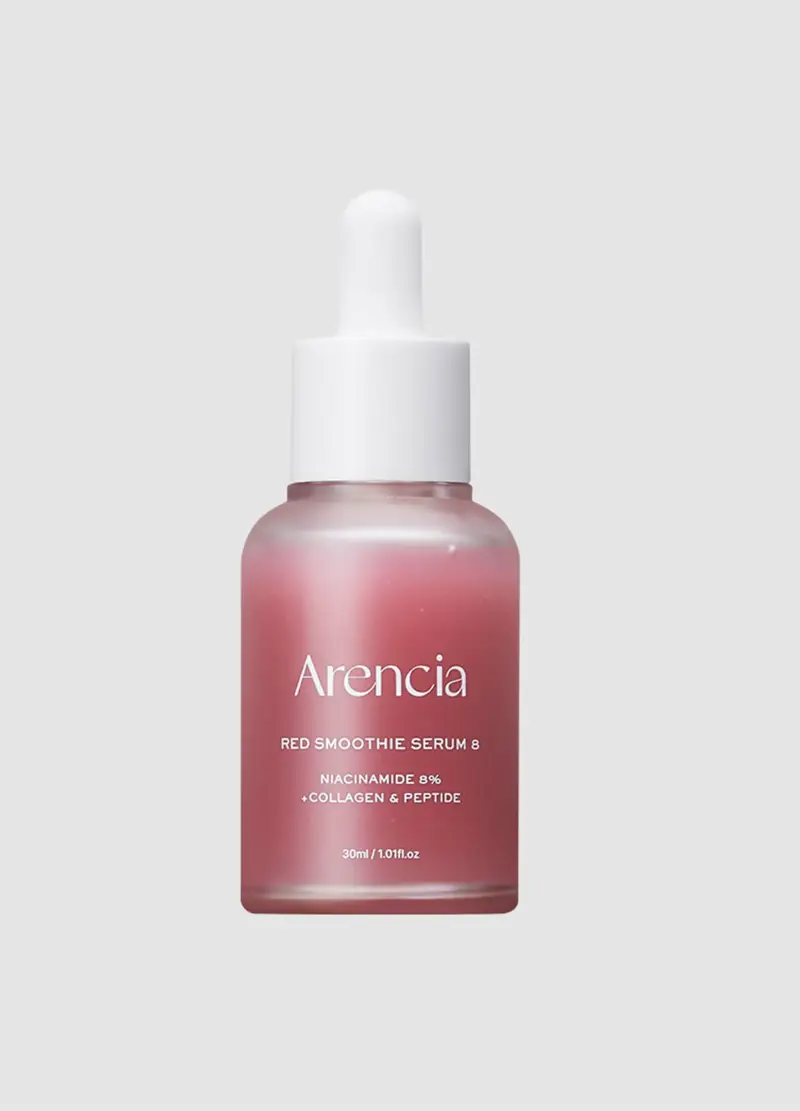 Siero Viso Con Collagene, Peptidi E Rosa Canina Per Una Pelle Dall aspetto Vitale - Skincare Coreana, Donna, Rosso