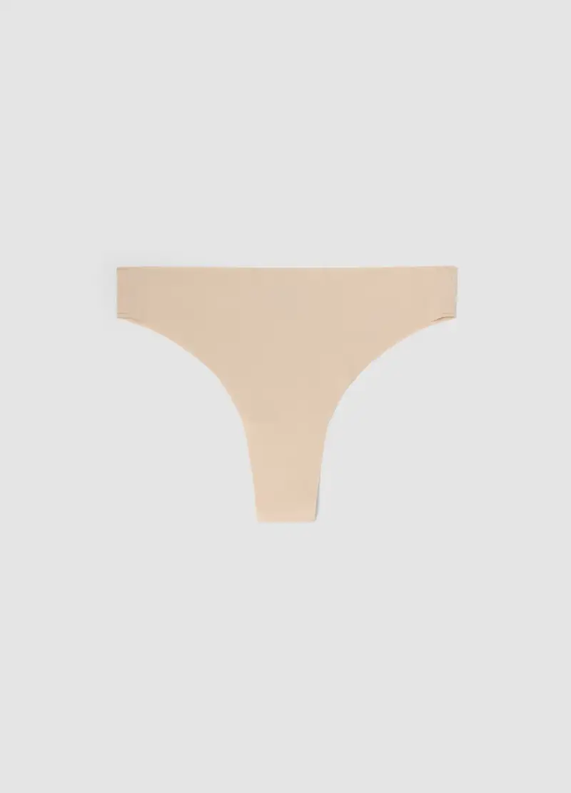 Slip Alla Brasiliana Beige Regular Fit, Donna, Beige