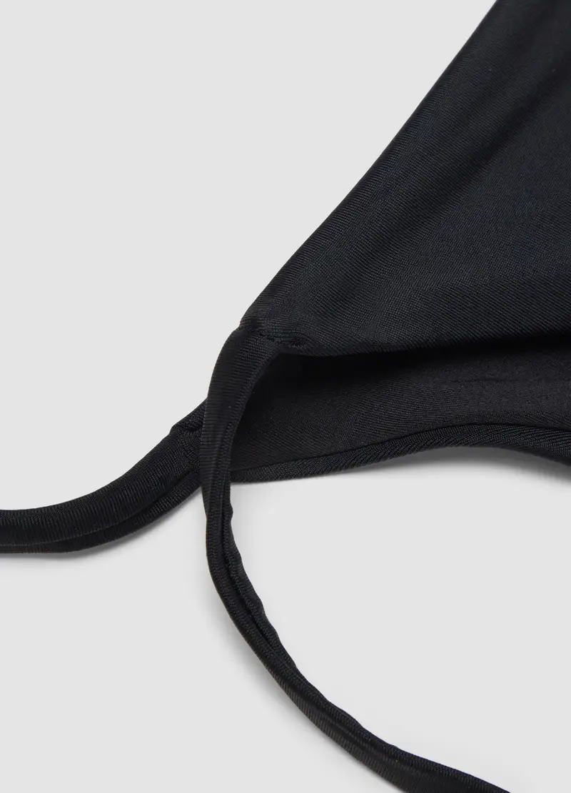 Slip Da Mare In Tessuto Elasticizzato Nero, Donna, Nero miniatura 2