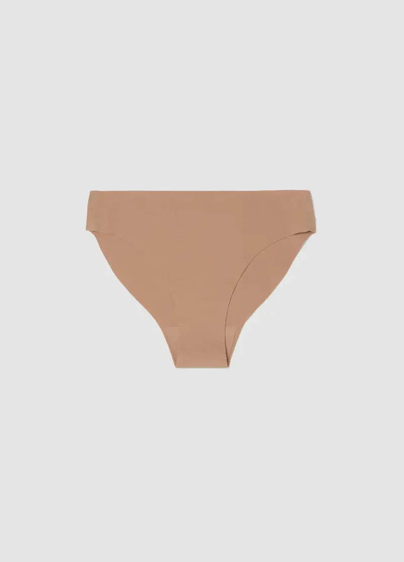 Slip In Cotone Elasticizzato Beige Regular Fit, Donna, Beige