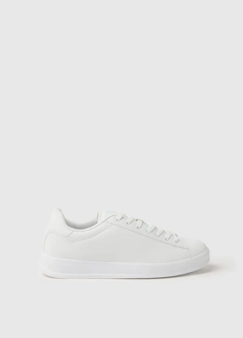 Sneakers Casual Bianche, Uomo, Bianco