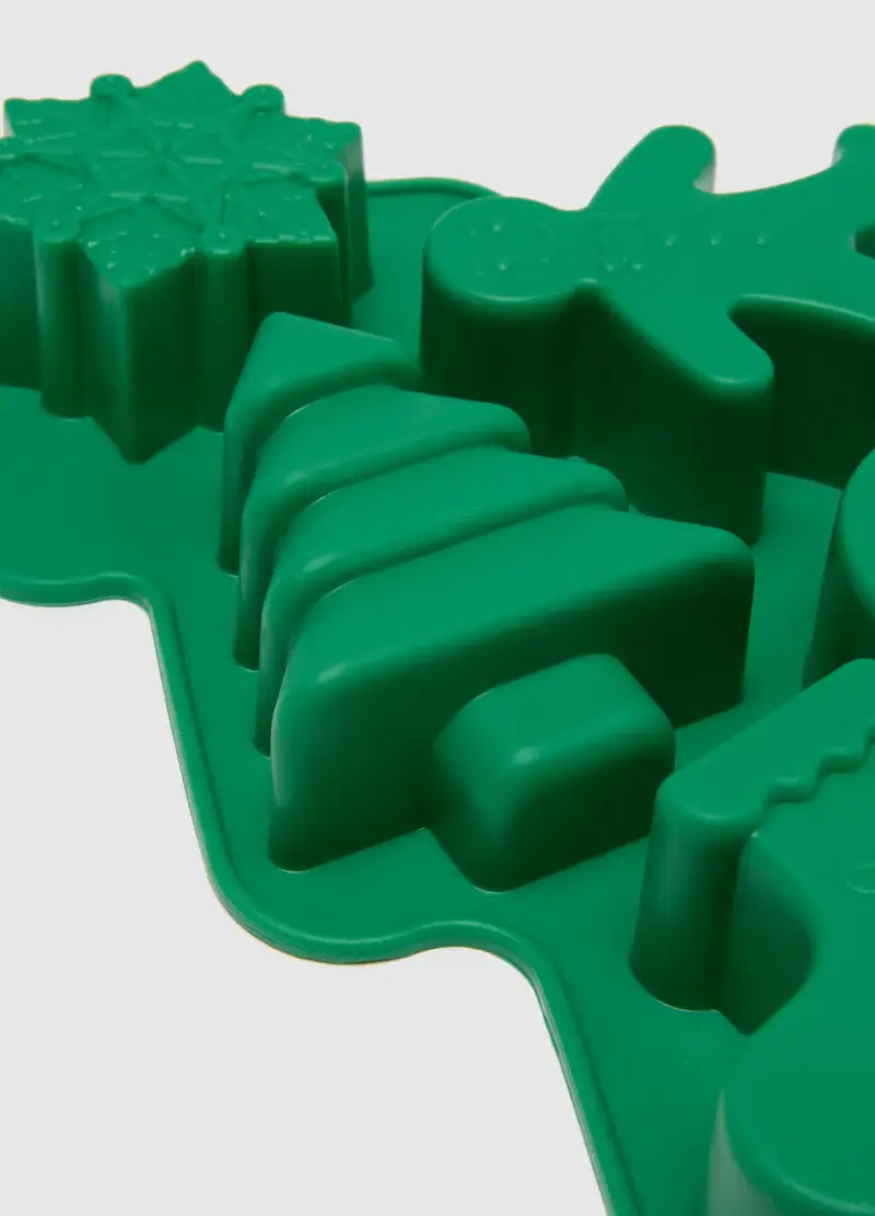 Stampo Natalizio Verde In Silicone Per Dolci A Forma Di Albero, Donna, Verde miniatura 3