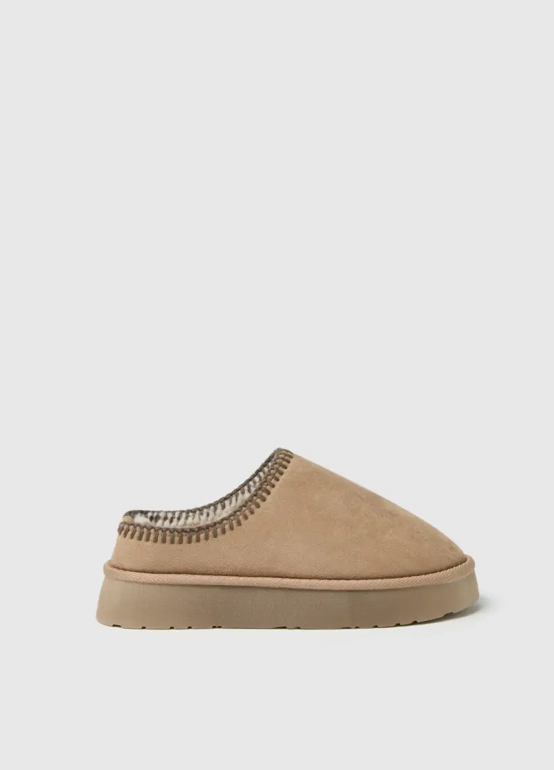 Stivaletti Beige Con Interno Foderato, Donna, Beige