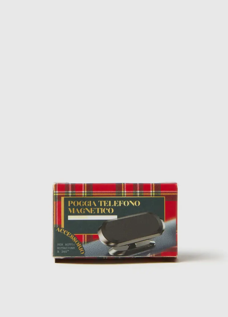 Supporto Magnetico Nero Per Telefono, Uomo, Nero