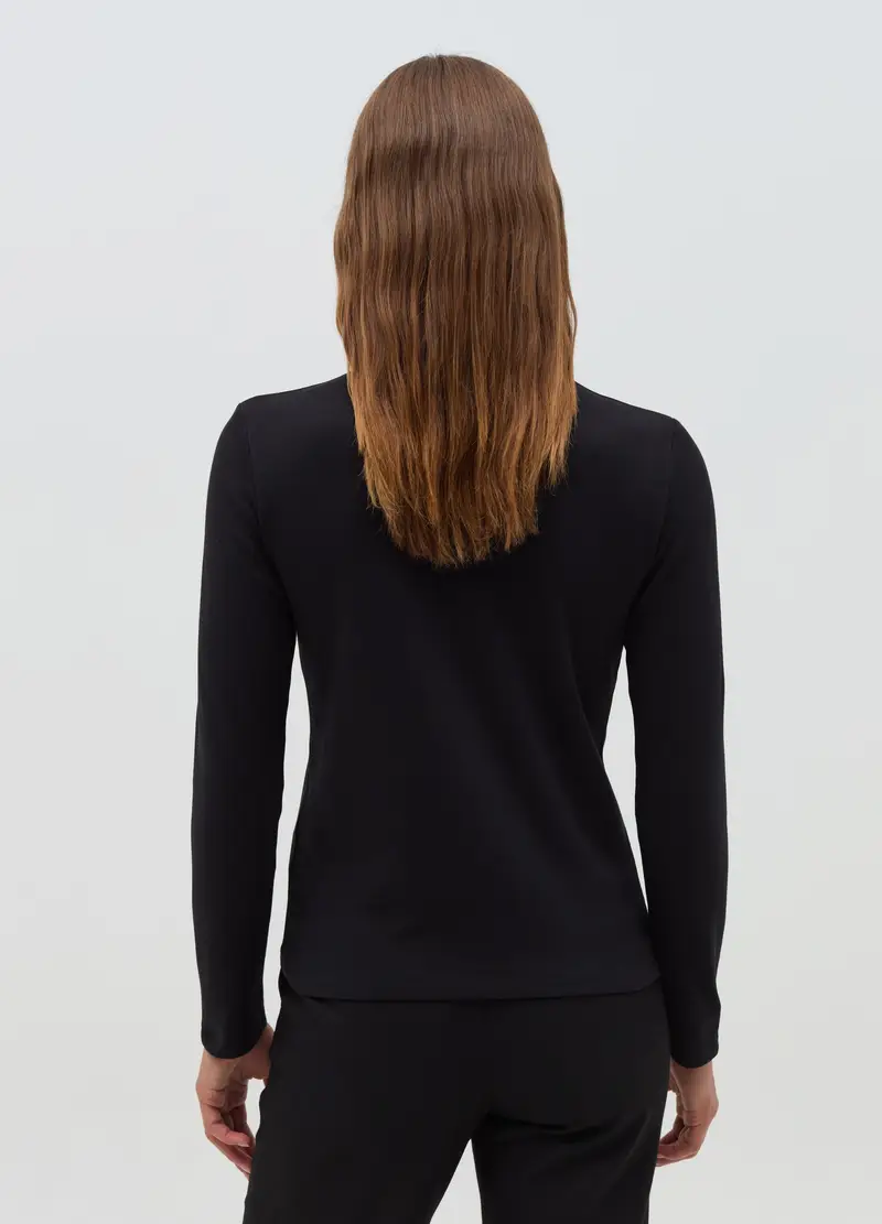 OVS T-shirt Donna Nero 3914938 miniatura 3