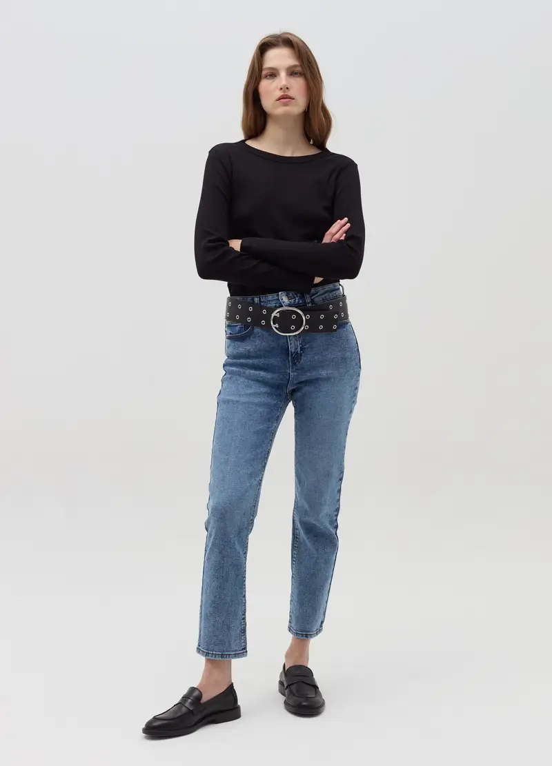 OVS T-shirt Donna Nero 3970638 miniatura 2