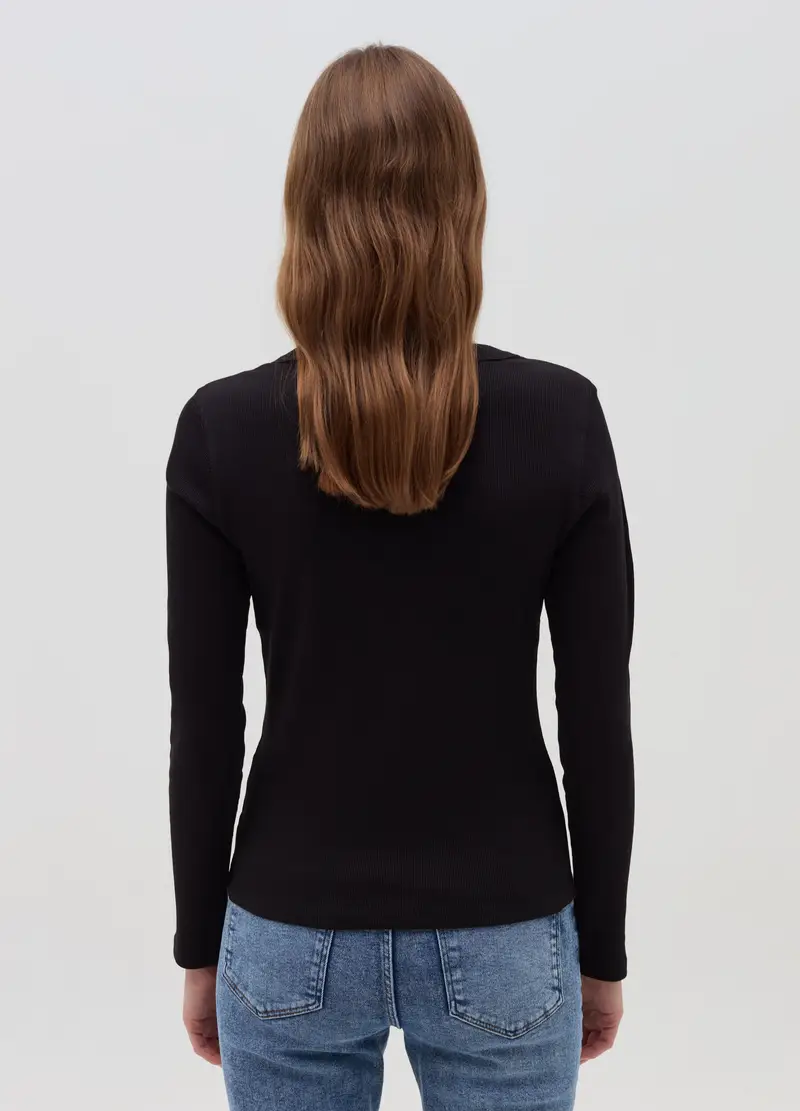 OVS T-shirt Donna Nero 3970638 miniatura 3