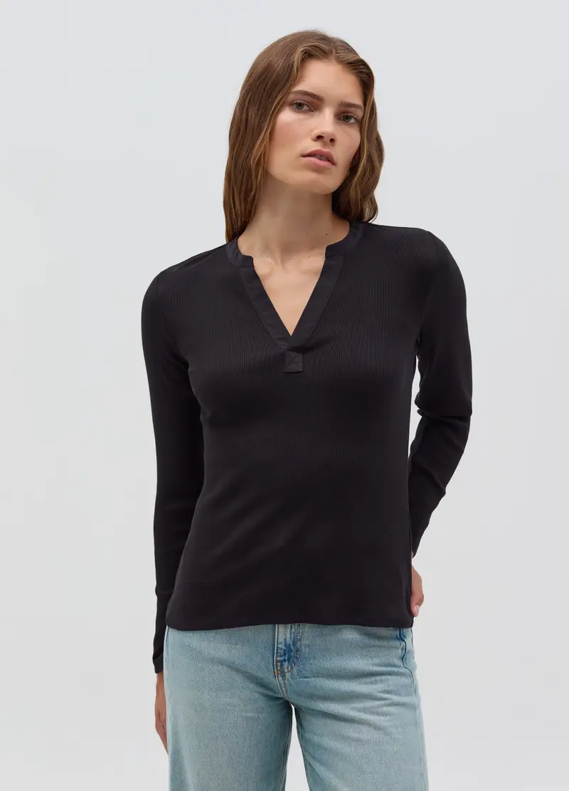 OVS T-shirt Donna Nero 4152667 miniatura 2