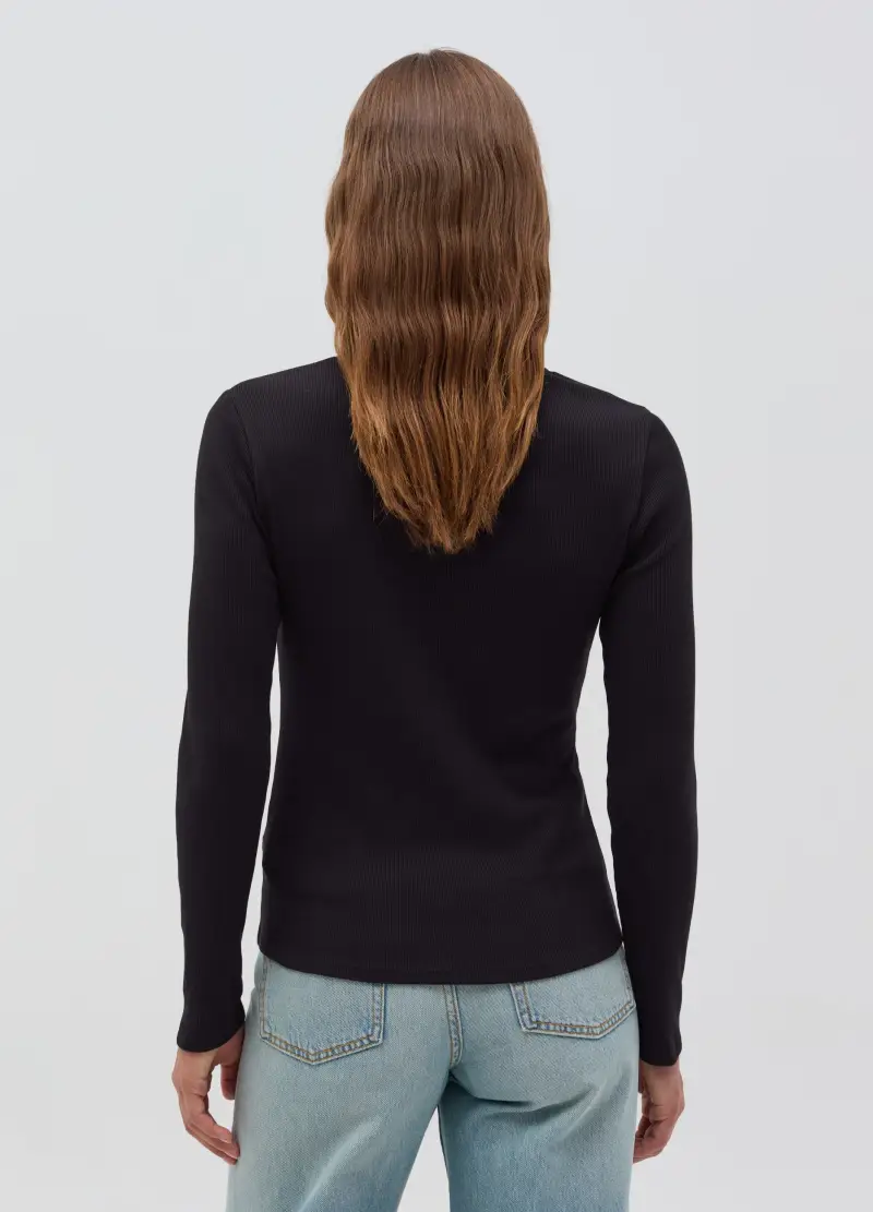 OVS T-shirt Donna Nero 4152667 miniatura 3