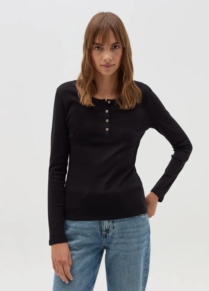 OVS T-shirt Donna Nero 3970661 miniatura 2