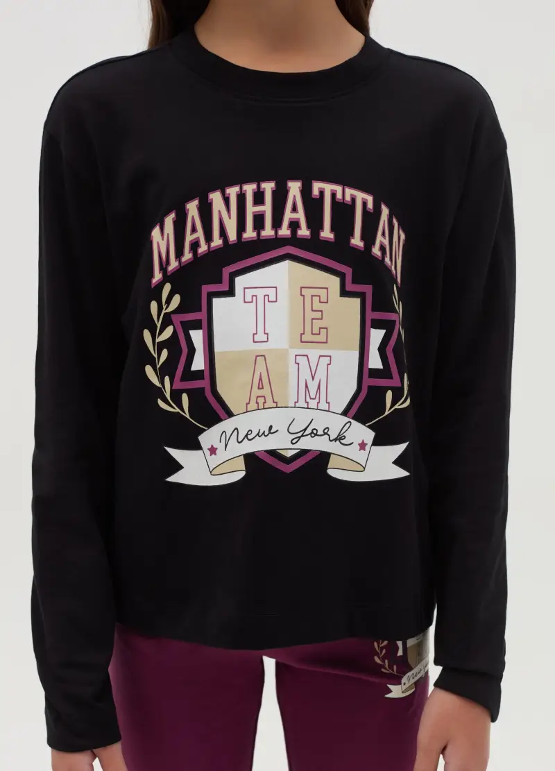 OVS T-shirt Bambina Nero 2735722 miniatura 2