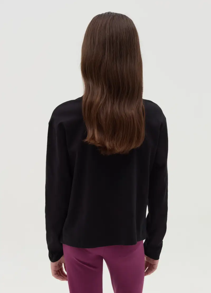 OVS T-shirt Bambina Nero 2735722 miniatura 3