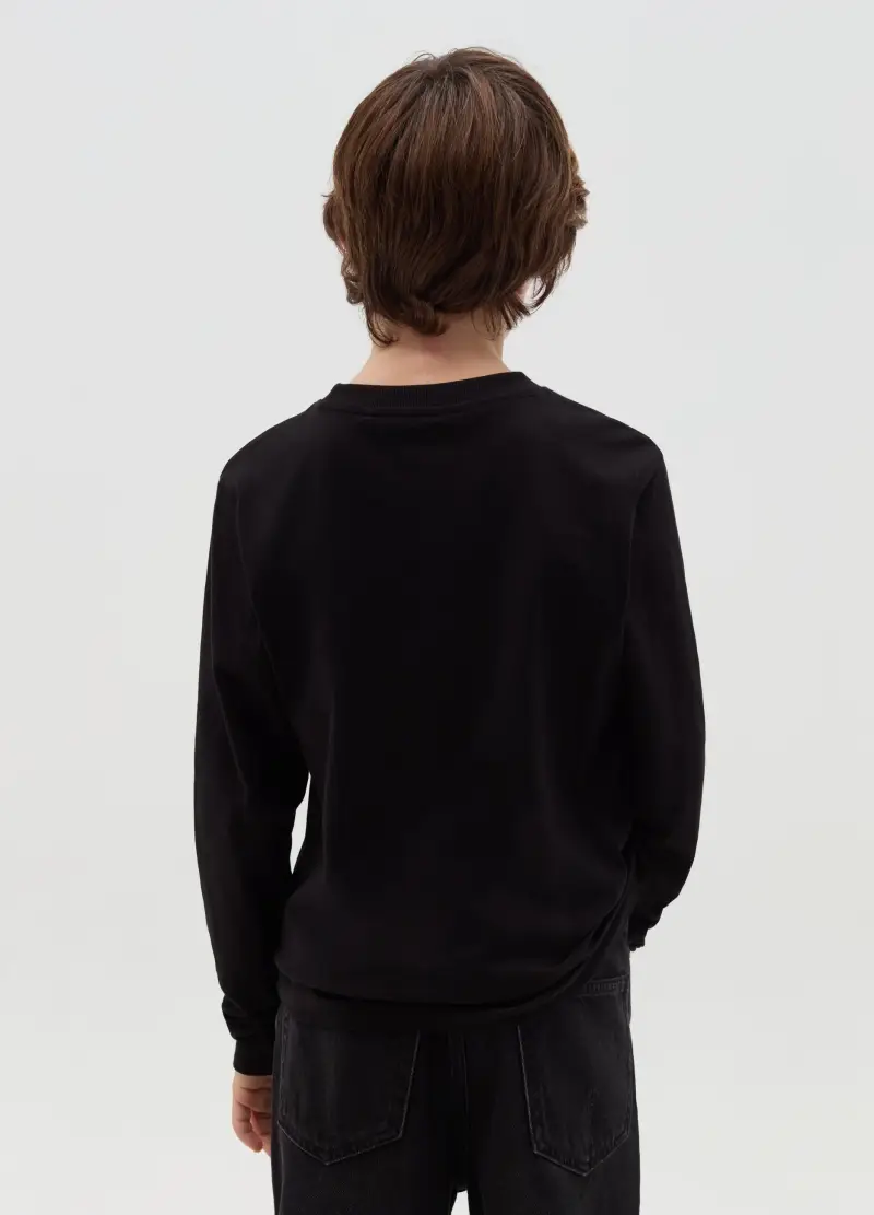 OVS T-shirt Bambino Nero 2735235 miniatura 3