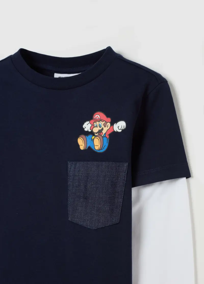 OVS T-shirt Bambino Denim 2735326 miniatura 3