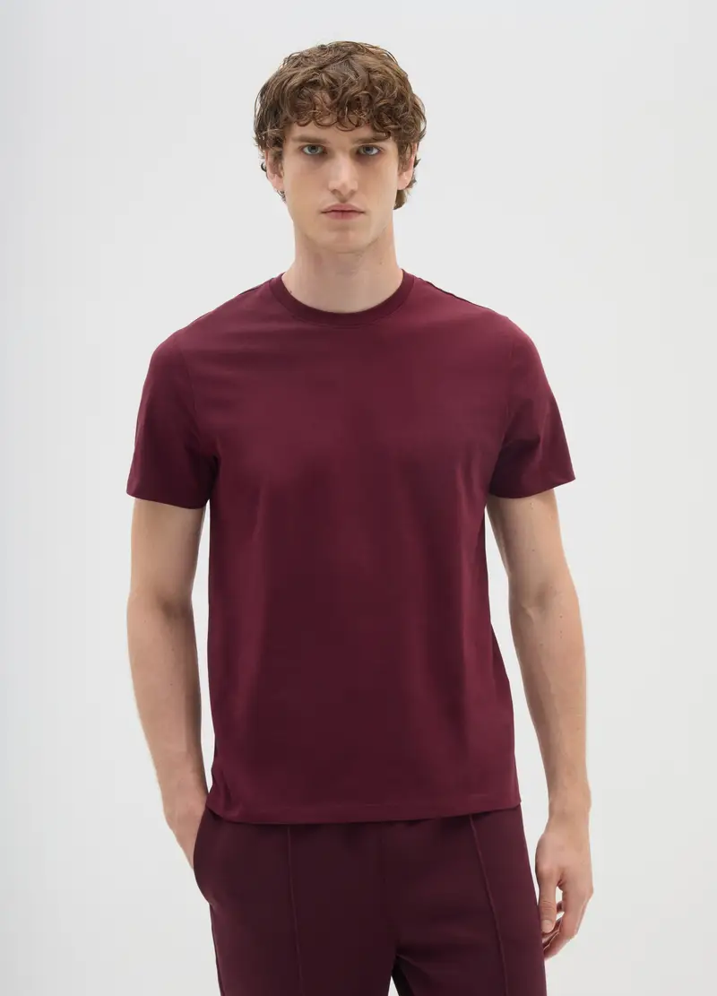 OVS T-shirt Uomo Bordeaux 4122595 miniatura 2