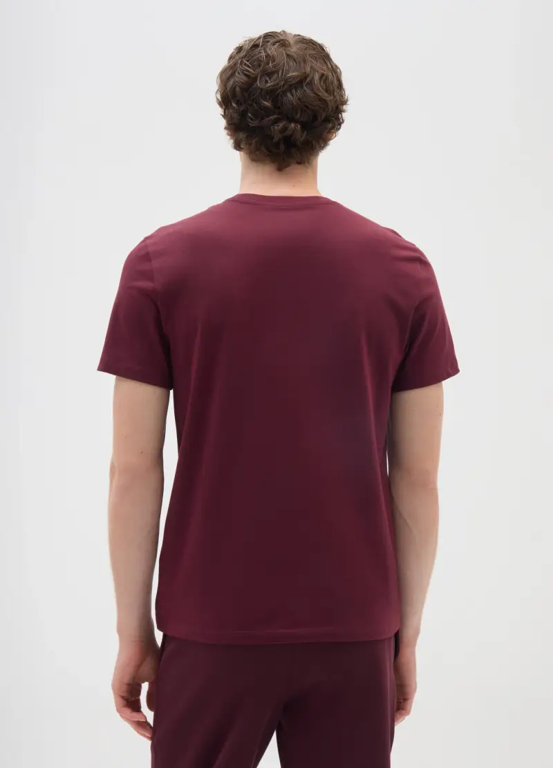 OVS T-shirt Uomo Bordeaux 4122595 miniatura 3