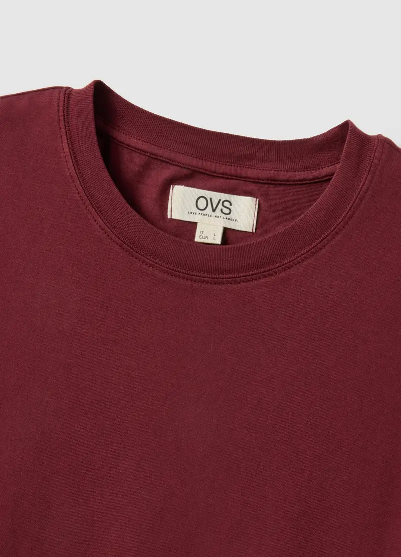 OVS T-shirt Uomo Bordeaux 4083189 miniatura 2