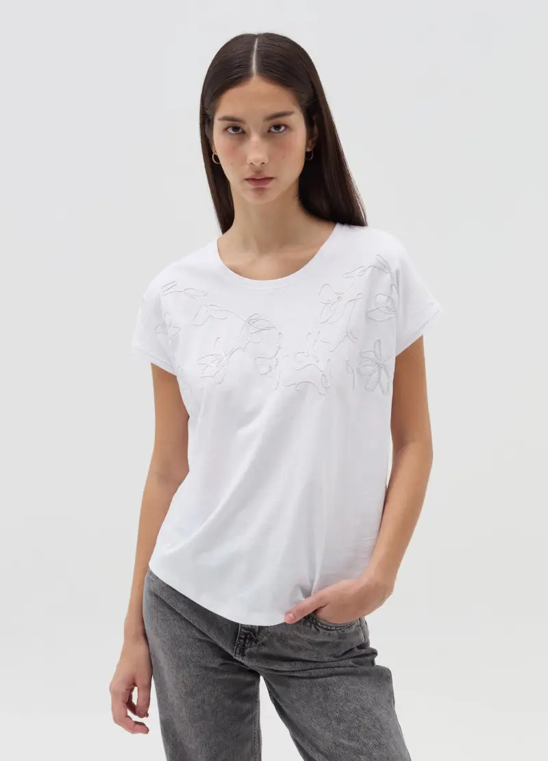 OVS T-shirt Donna Bianco 3922798 miniatura 2