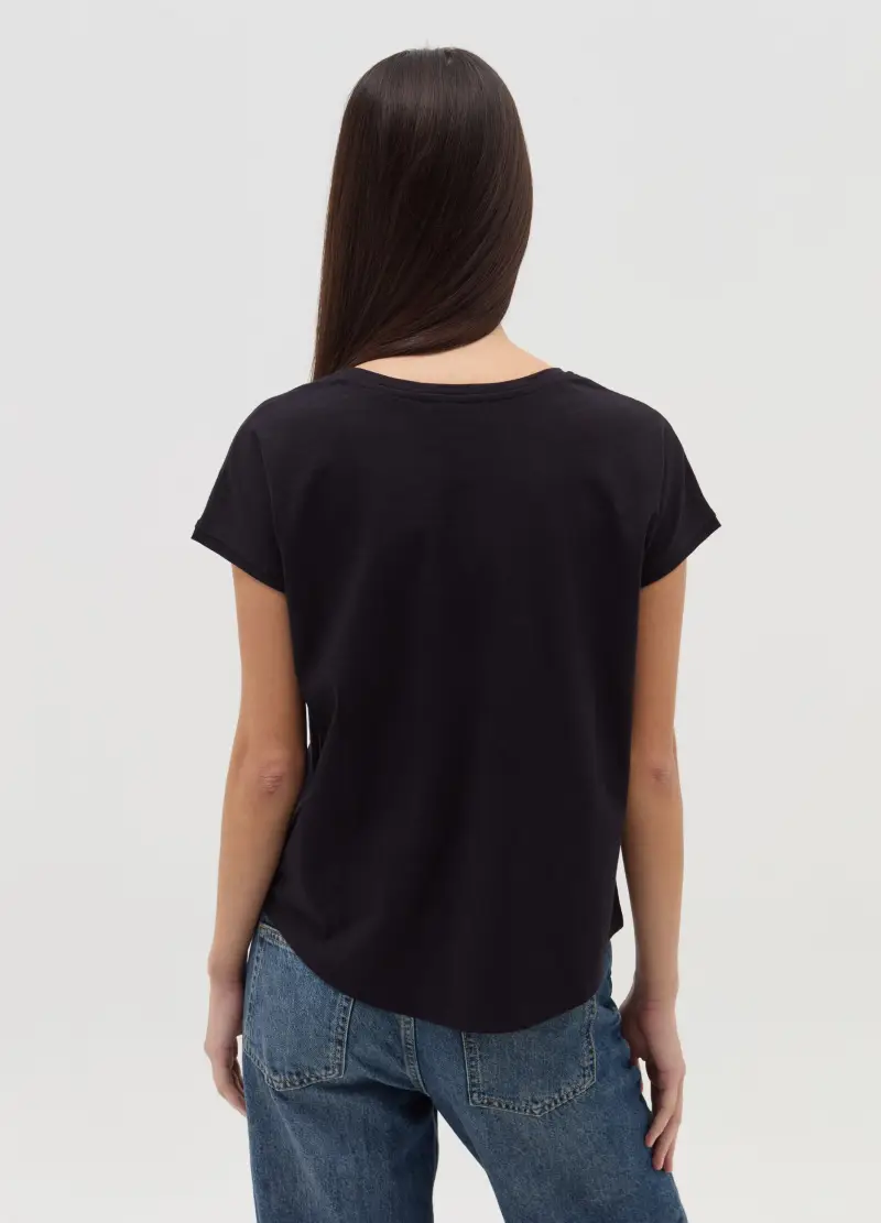 OVS T-shirt Donna Nero 3922799 miniatura 3