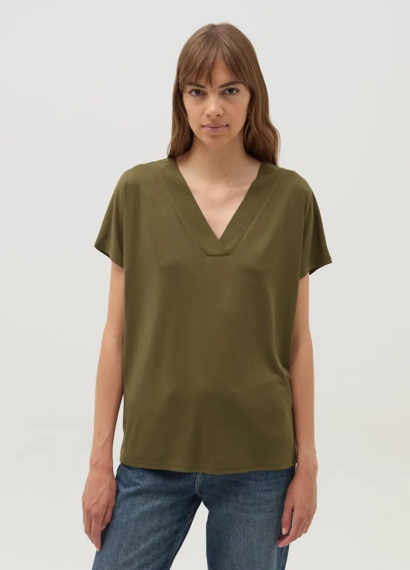 OVS T-shirt Donna Verde 3922741 miniatura 2