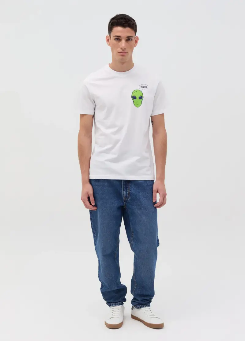 OVS T-shirt Uomo Bianco 3922668 miniatura 3