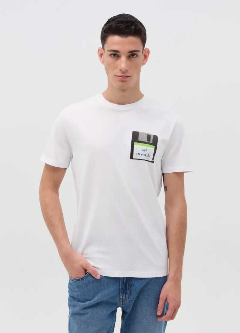 OVS T-shirt Uomo Bianco 4306688 miniatura 2
