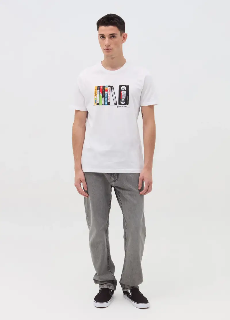 OVS T-shirt Uomo Bianco 4103089 miniatura 2