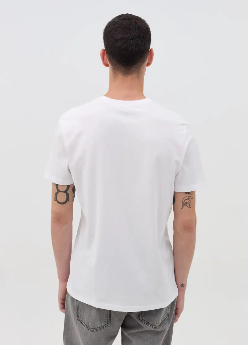 OVS T-shirt Uomo Bianco 4103089 miniatura 3