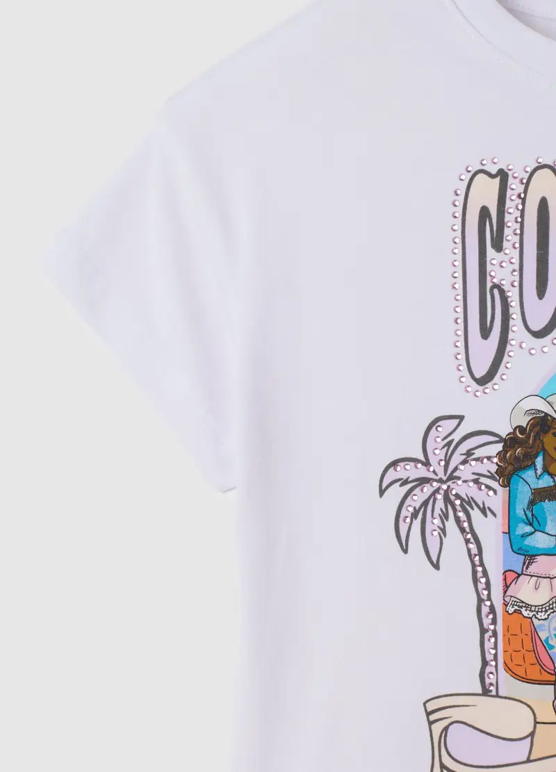 OVS T-shirt Bambina Bianco 990804 miniatura 3