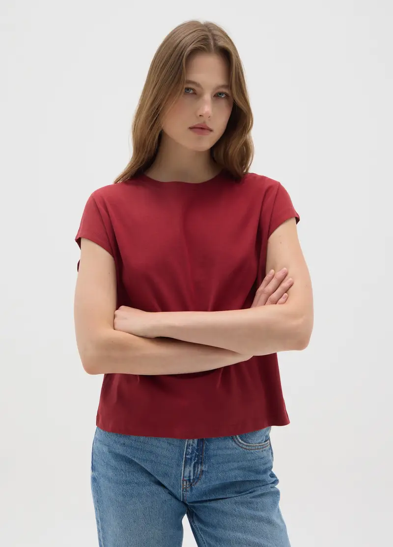 OVS T-shirt Donna Rosso 3831104 miniatura 2