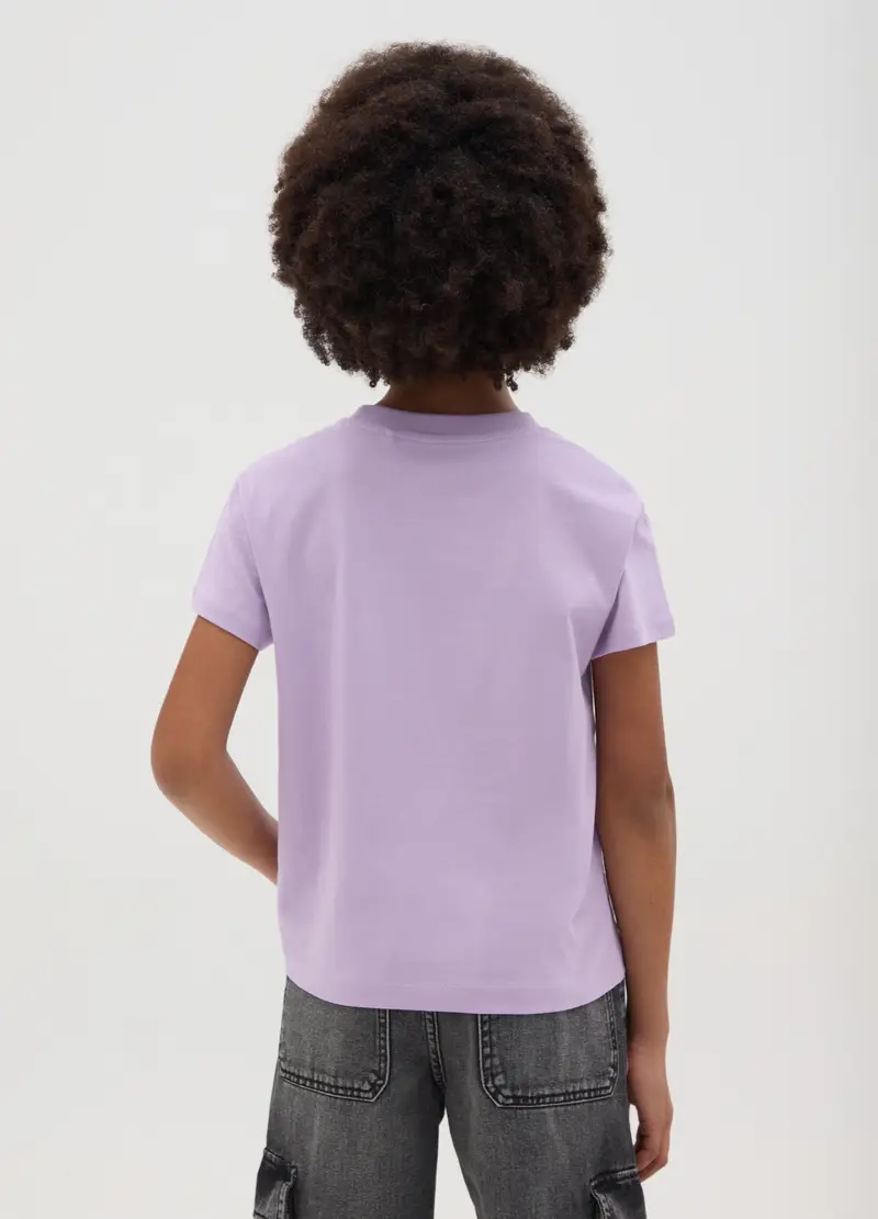 OVS T-shirt Ragazza Viola 4328580 miniatura 2
