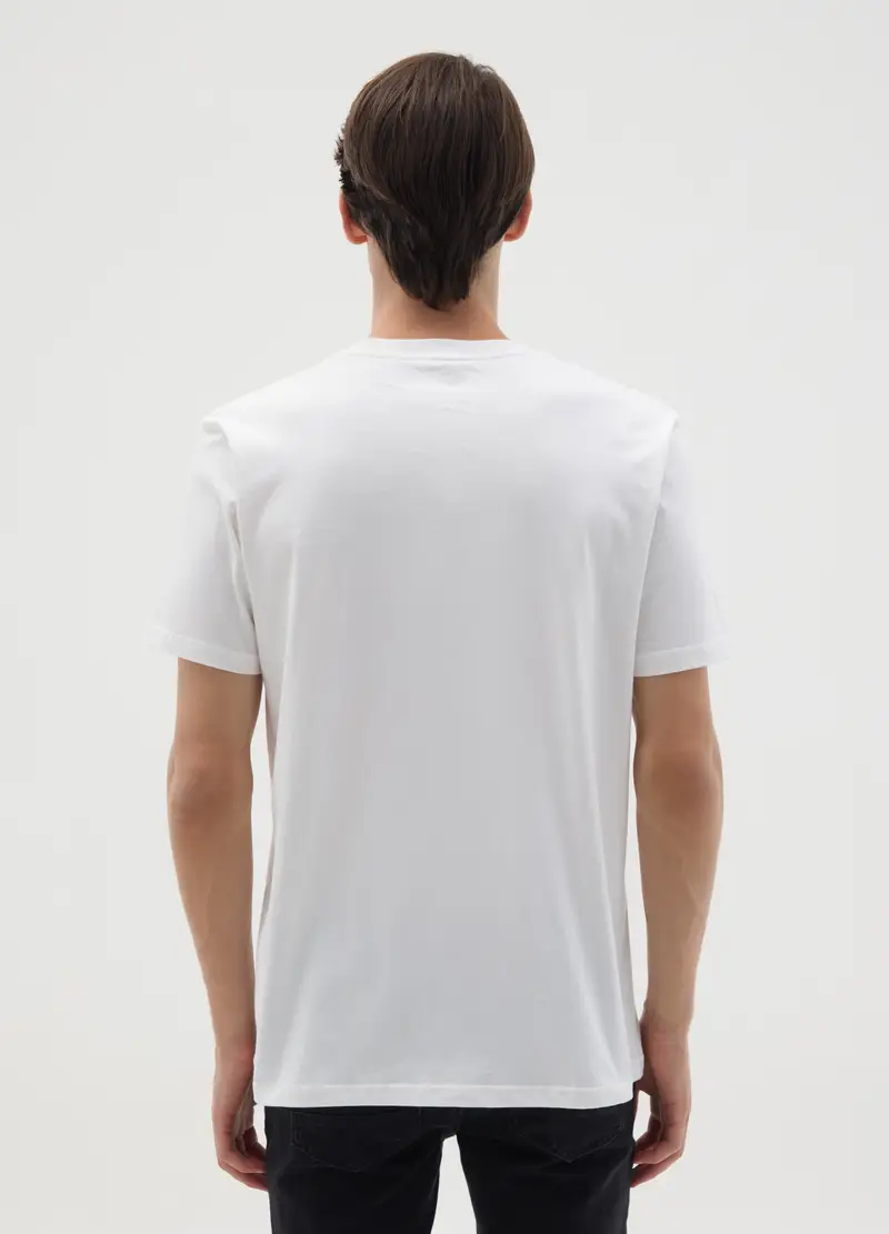 OVS T-shirt Uomo Bianco 990891 miniatura 3