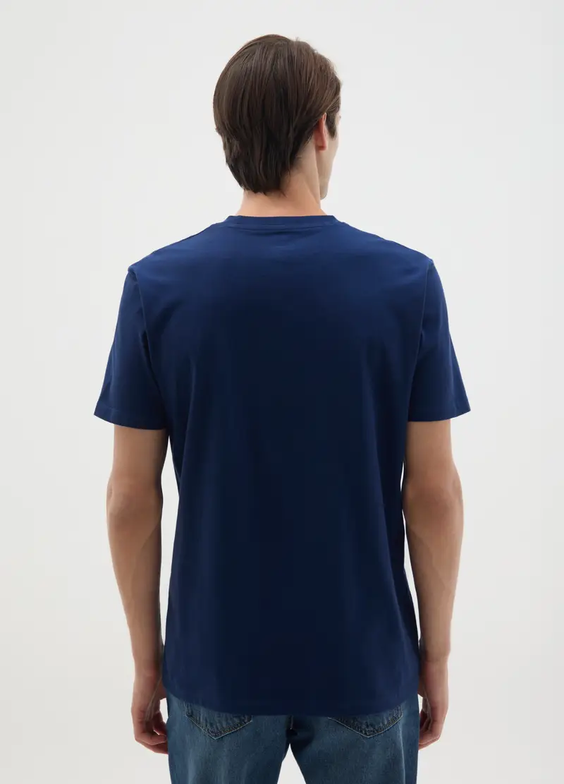 OVS T-shirt Uomo Blu 990888 miniatura 3