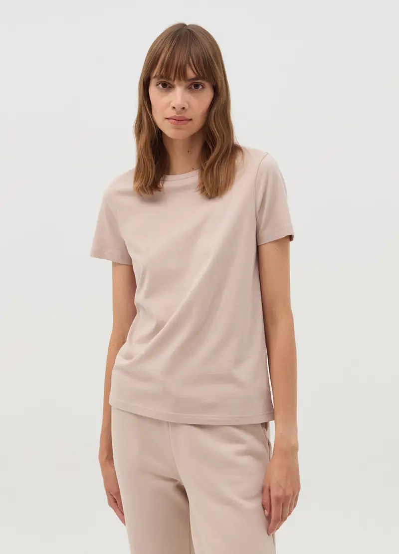 OVS T-shirt Donna Beige 4122036 miniatura 2