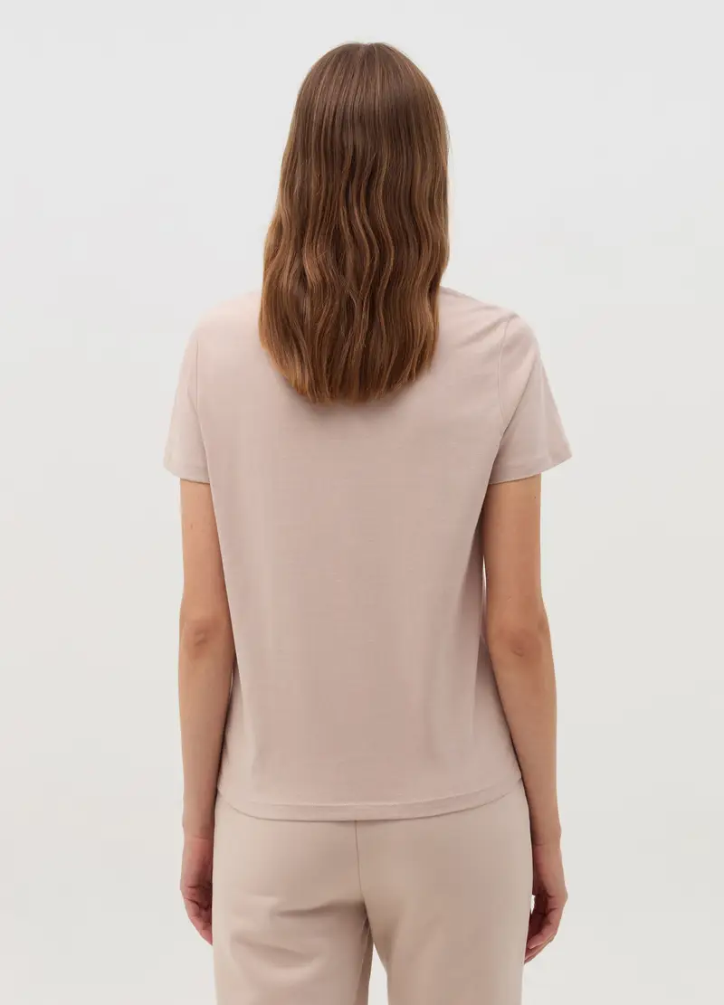 OVS T-shirt Donna Beige 4122036 miniatura 3