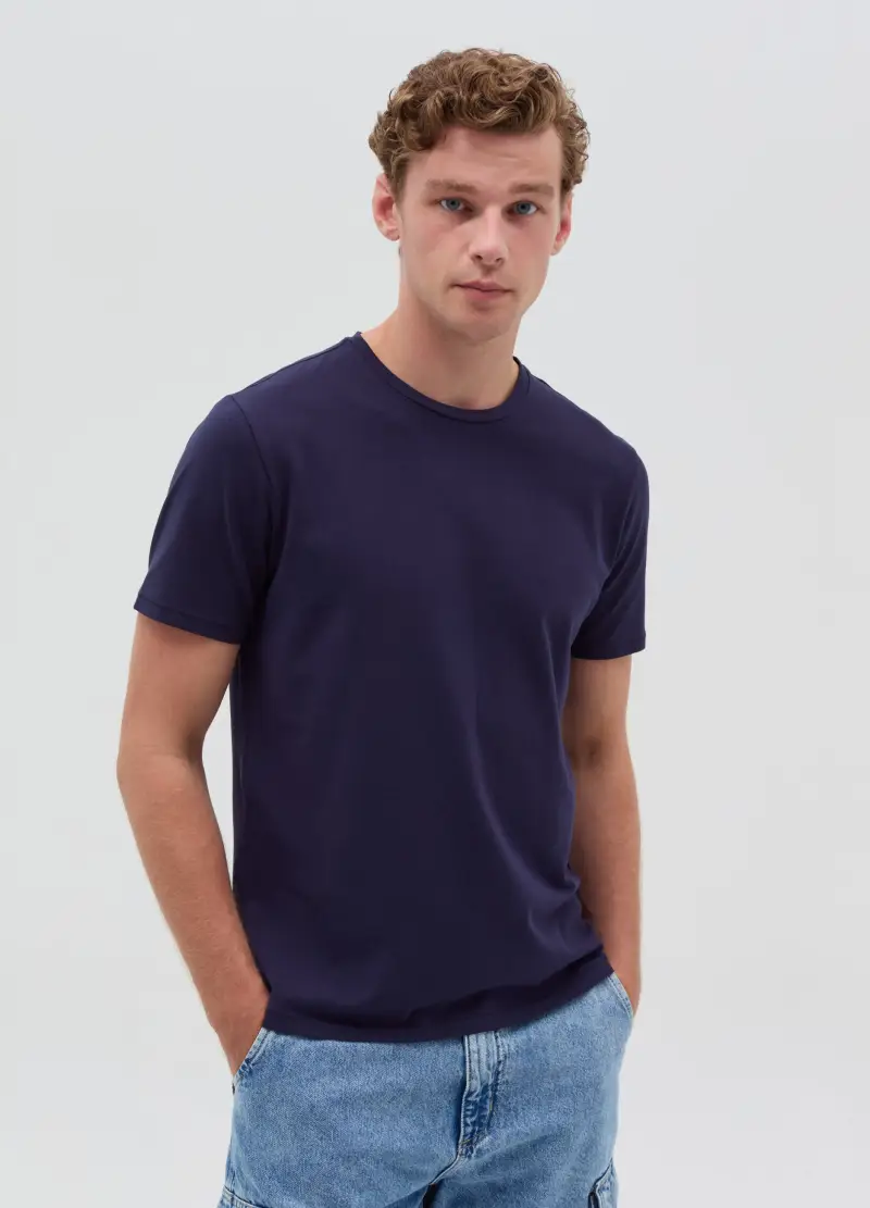 OVS T-shirt Uomo Blu 4103152 miniatura 2
