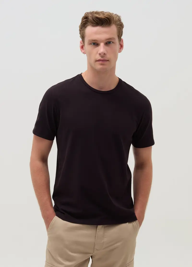 OVS T-shirt Uomo Nero 4152594 miniatura 2