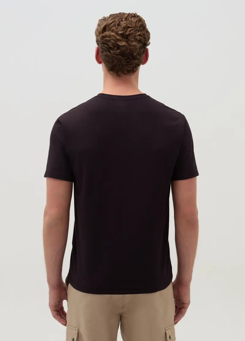 OVS T-shirt Uomo Nero 4152594 miniatura 3
