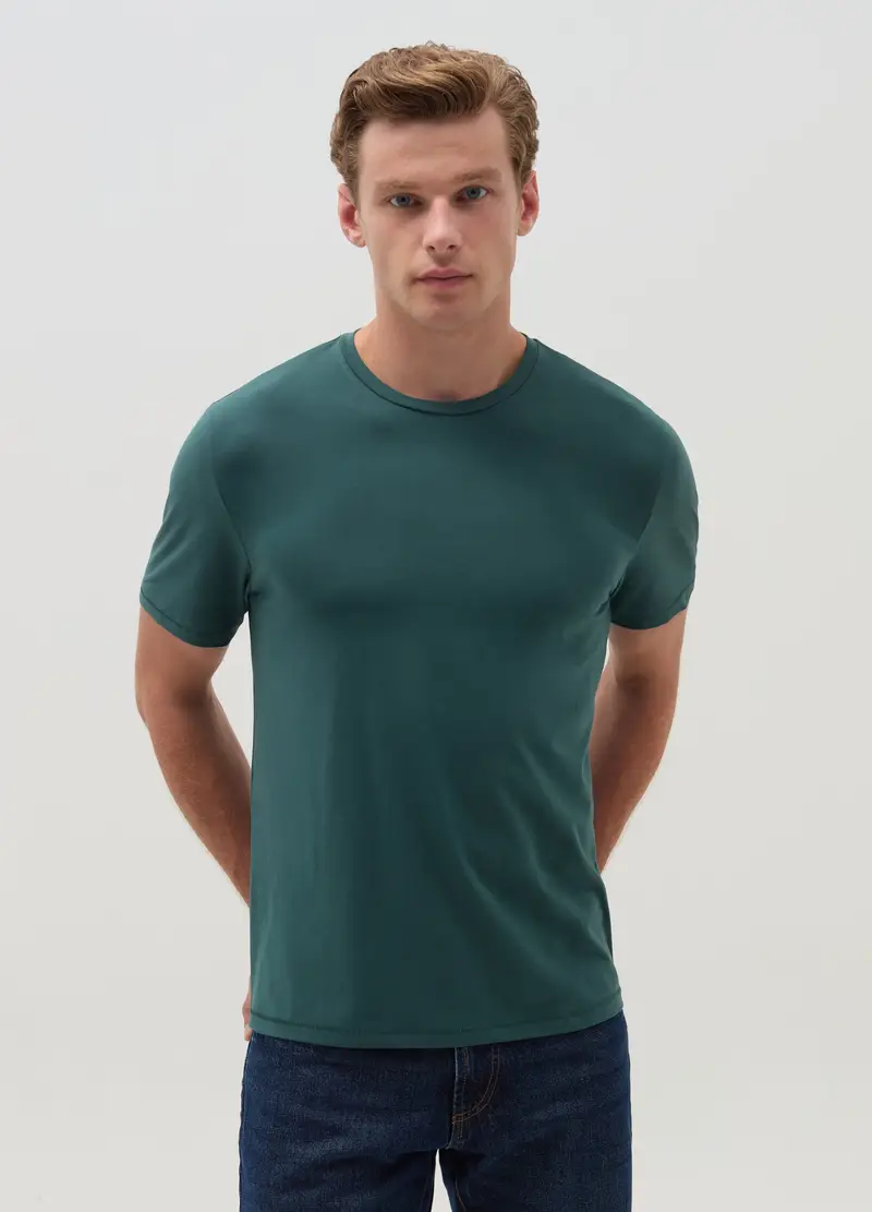 OVS T-shirt Uomo Verde 4152595 miniatura 2