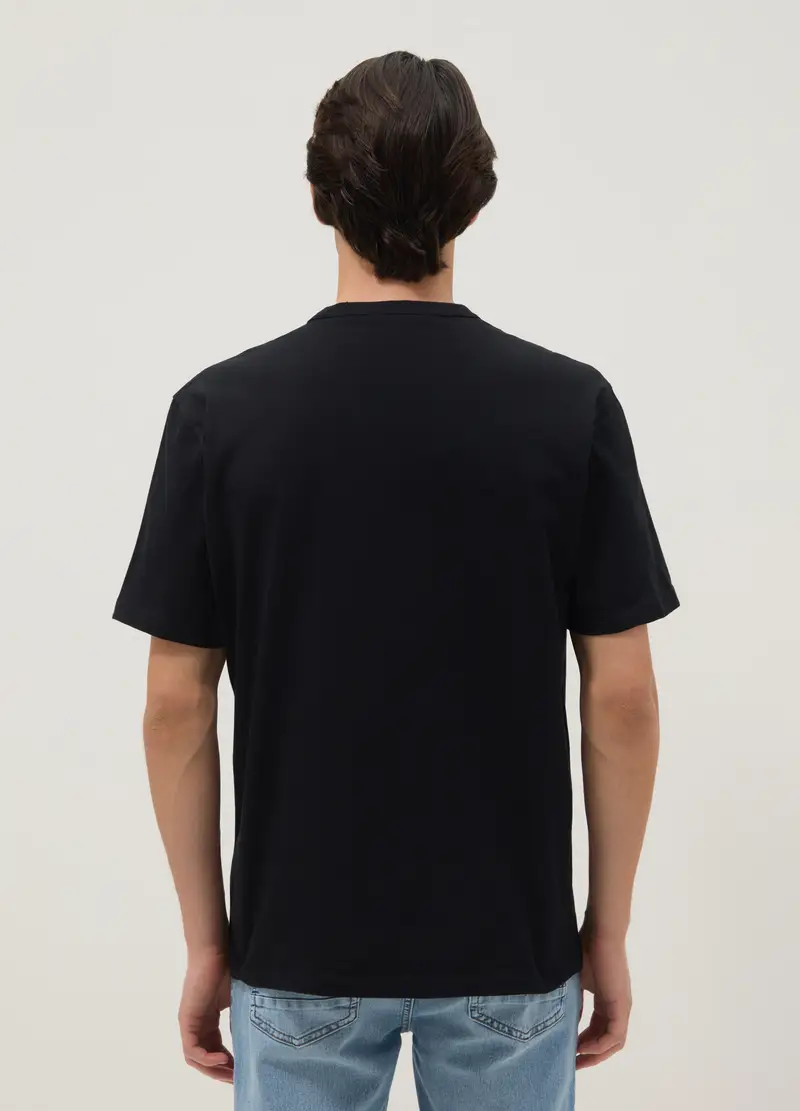 OVS T-shirt Uomo Nero 4312429 miniatura 3